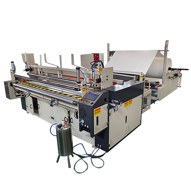 Toilet Tissue Production Line Toilet Paper Punching and Rewinding Machine