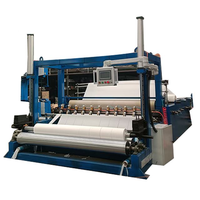 Toilet Tissue Production Line Toilet Paper Punching and Rewinding Machine
