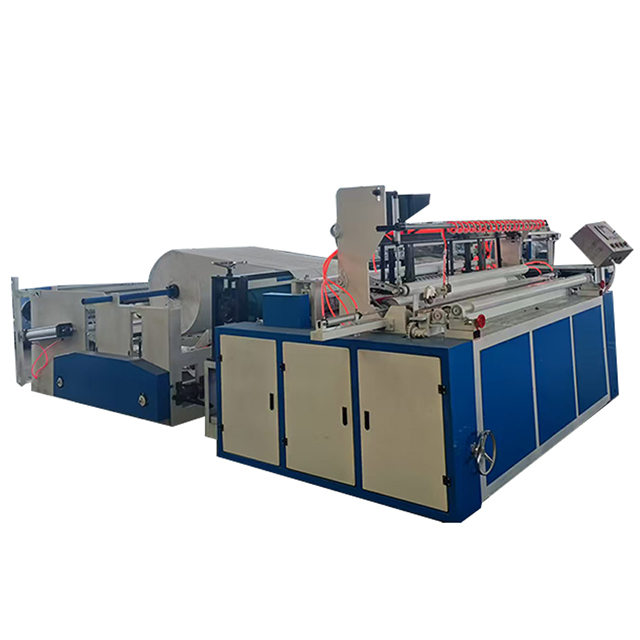 Toilet Tissue Production Line Toilet Paper Punching and Rewinding Machine