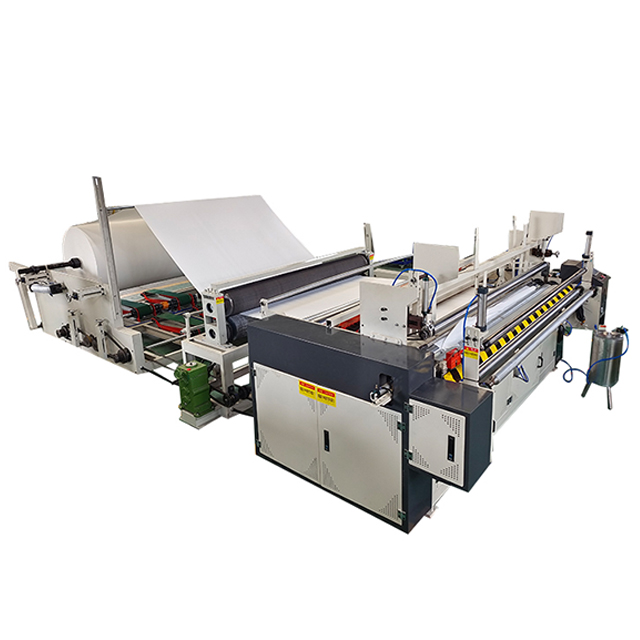 Toilet Tissue Production Line Toilet Paper Punching and Rewinding Machine